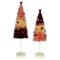 Bethany Lowe 11.0 Inch Valentine Tricolored Trees Valentine Decorative Tree Set , Multi Seasonal Decor Romance Beads Love